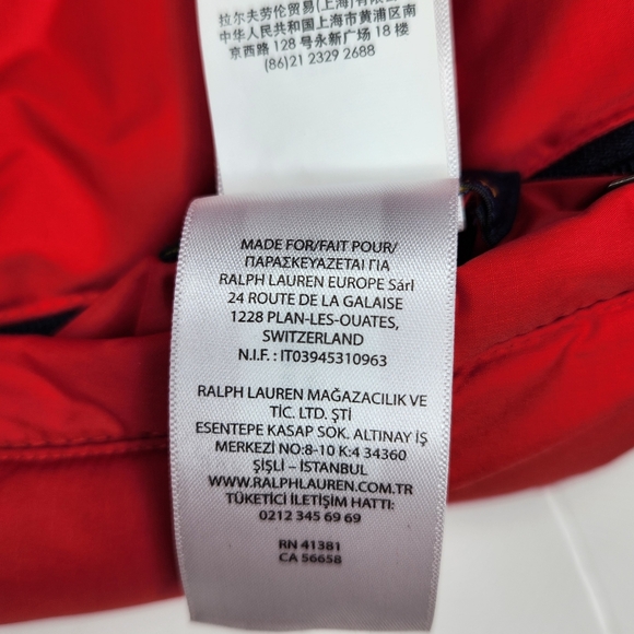 Polo Ralph Lauren Puffer Vest Boys Small 8 Reversible Duck Down Red Navy Preppy - Picture 13 of 13